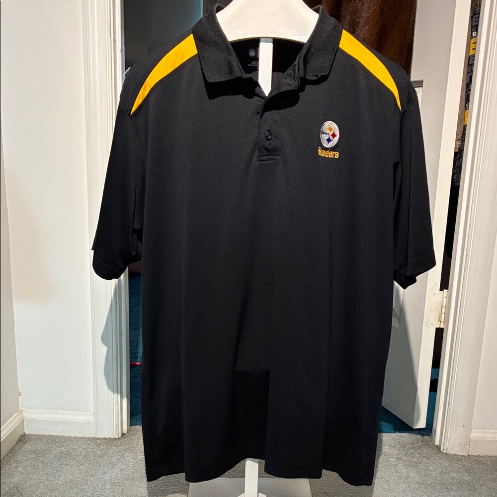 Steelers🎉HP🎉NFL Men's Polo Shirt - Picture 1 of 6